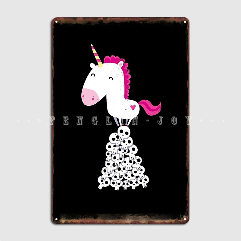 

Killer Unicorn Metal Sign Wall Pub Cinema Retro Wall Plaque Tin Sign Poster