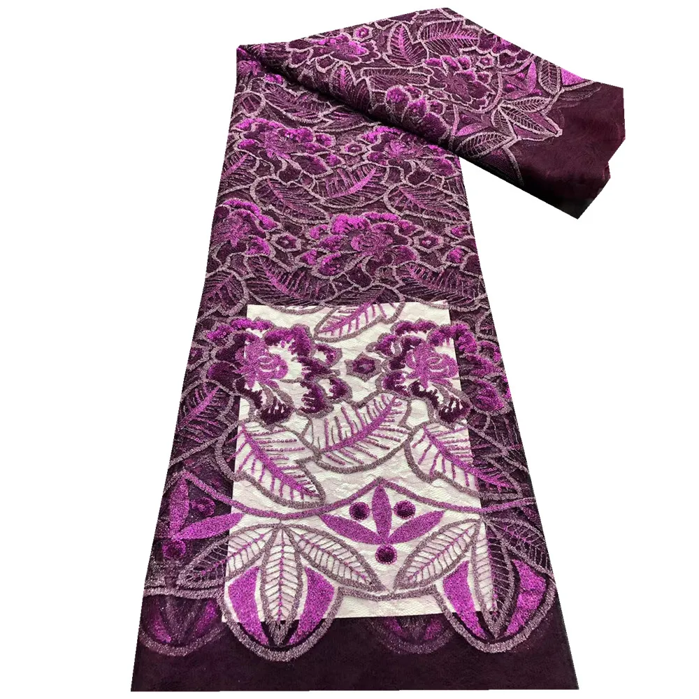 

Африканская сетчатая кружевная ткань с блестками 2021 Высокое качество Французский Тюль Кружева Нигерии Материал для свадебное платье XB-150