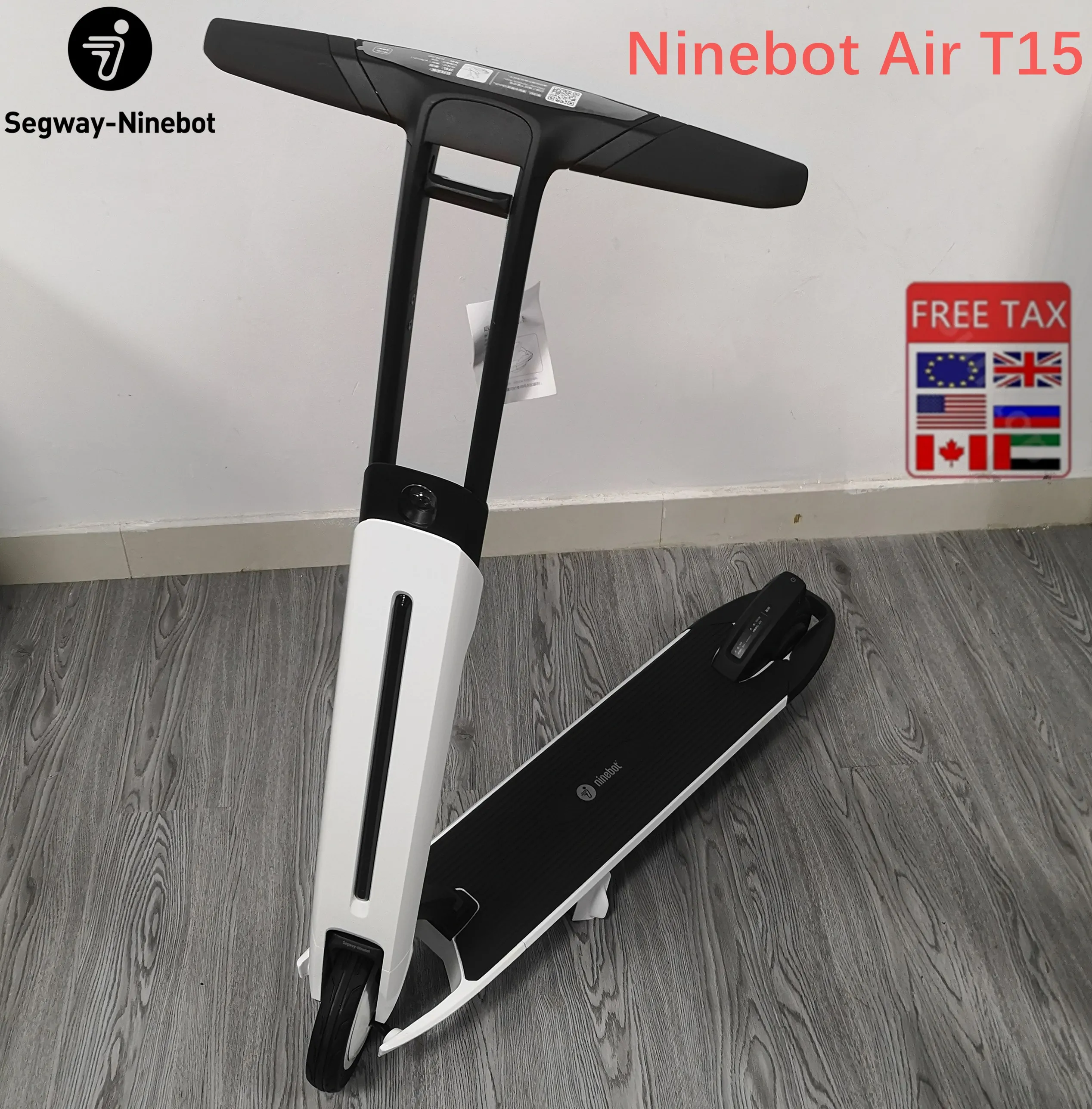 Электрический скутер Ninebot Air T15 с пошаговым управлением цветные огни атмосферы 36 В