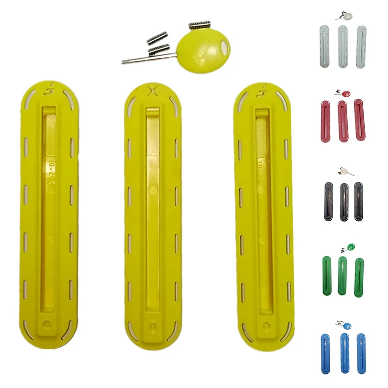 

Hot 3Pcs for Futures Fins Box Professional Surfboard Accessories Surfboard Colorful Future Fins Plug with Key Screws