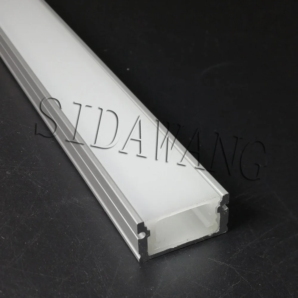 10 комплектов x 2 м IP67 Водонепроницаемый светодиодный алюминиевый профиль