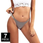 7 шт.лот, женские трусики, сексуальные бикини, стринги, стринги, трусы танга с низкой посадкой, Т-образные трусы, нижнее белье для девушек