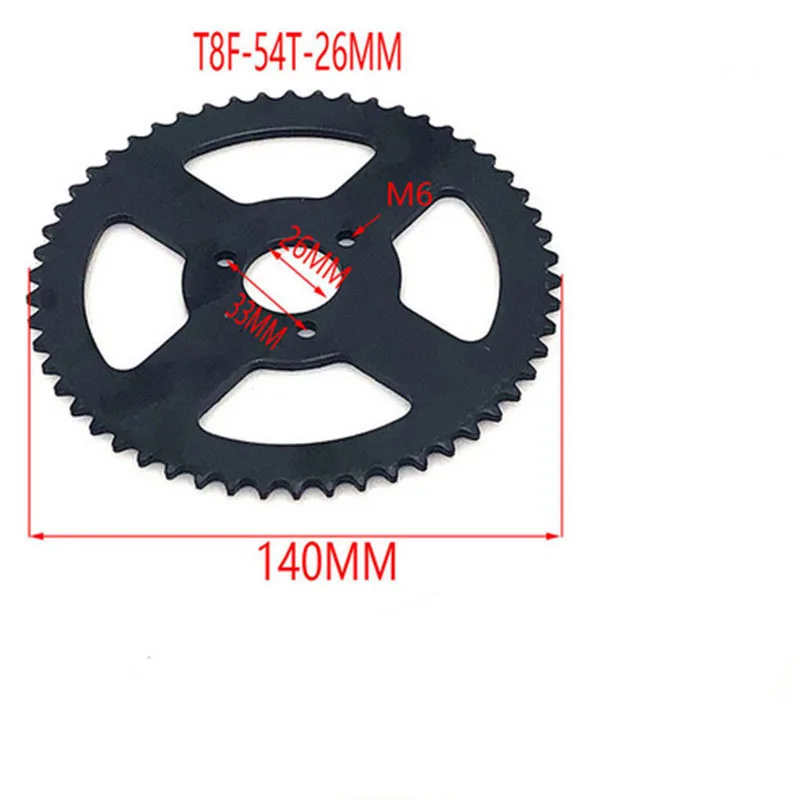 T8F 136 звеньев цепи 54T 26/29 мм задние колеса 6/7 тгир коробка для 43cc 49cc Minimoto мопед