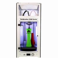 3d printer z360 dual extruder printer with top cover and door more higher than um 2 extended top quality