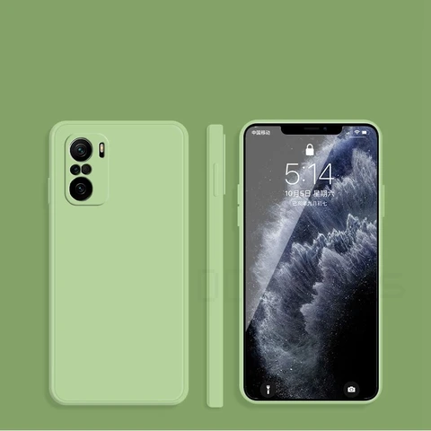 Мягкий чехол из жидкого силикона для Xiaomi Poco M3 F3 X3 NFC GT F2 Pro Mi 11i 5G A3 11T, чехол с квадратной рамкой