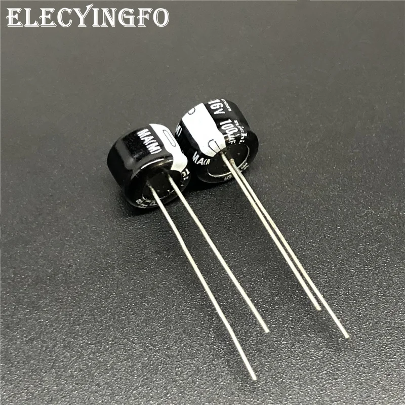 

10Pcs/100Pcs 100uF 16V NICHICON MA series 8x5mm 16V100uF High Quality Low profile Aluminum Electrolytic Capacitor