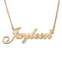 jayleen name tag necklace personalized pendant jewelry gifts for mom daughter girl friend birthday christmas party present
