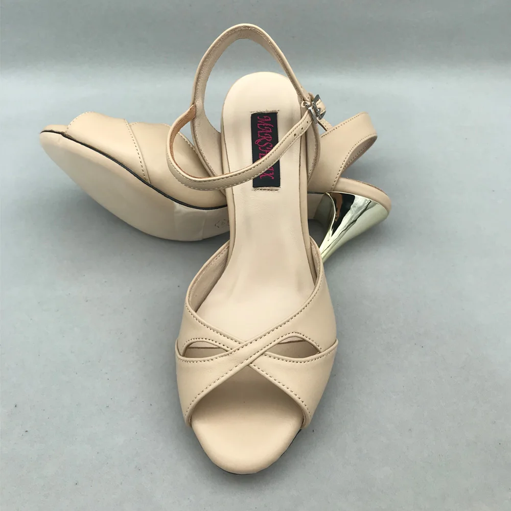 Пикантные туфли для фламенко Обувь танцев Аргентина танго Туфли pratice MST6295BSKBL кожи