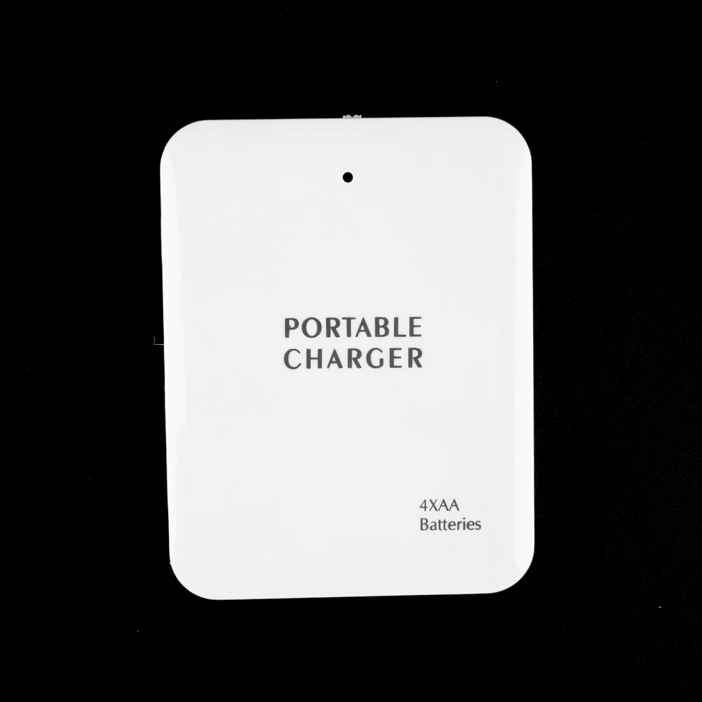 new portable usb 4aa battery travel emergency charger power bank case for cell phone wholesale 4 x aa batterynot included free global shipping
