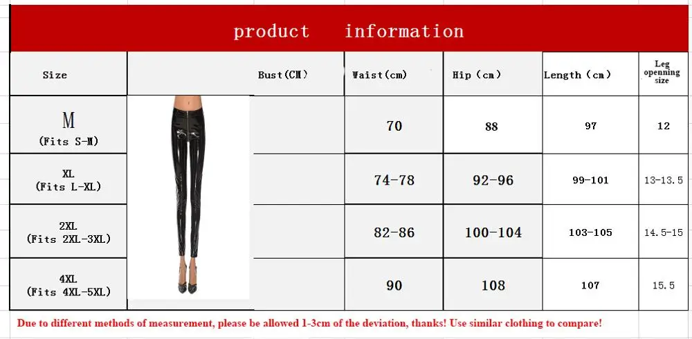 

Women Sexy Pants Shiny Leather Tight-Trousers Flexible Stretch Bottoms Latex Leggings Club Costumes Women Casual Skinny Pants