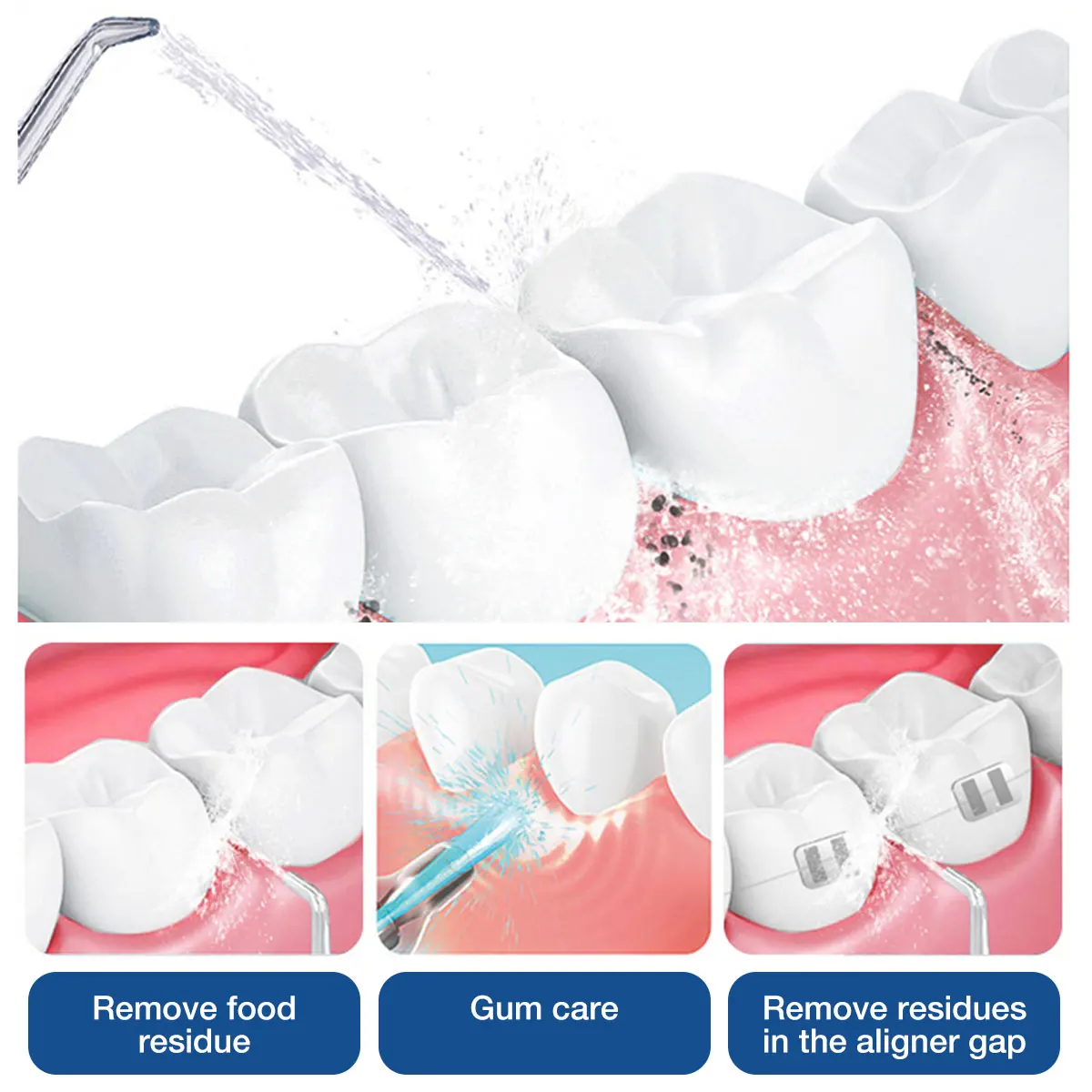 Электрический ирригатор для полости рта Nicefeel 1000 мл зубная щетка всей семьи с 7
