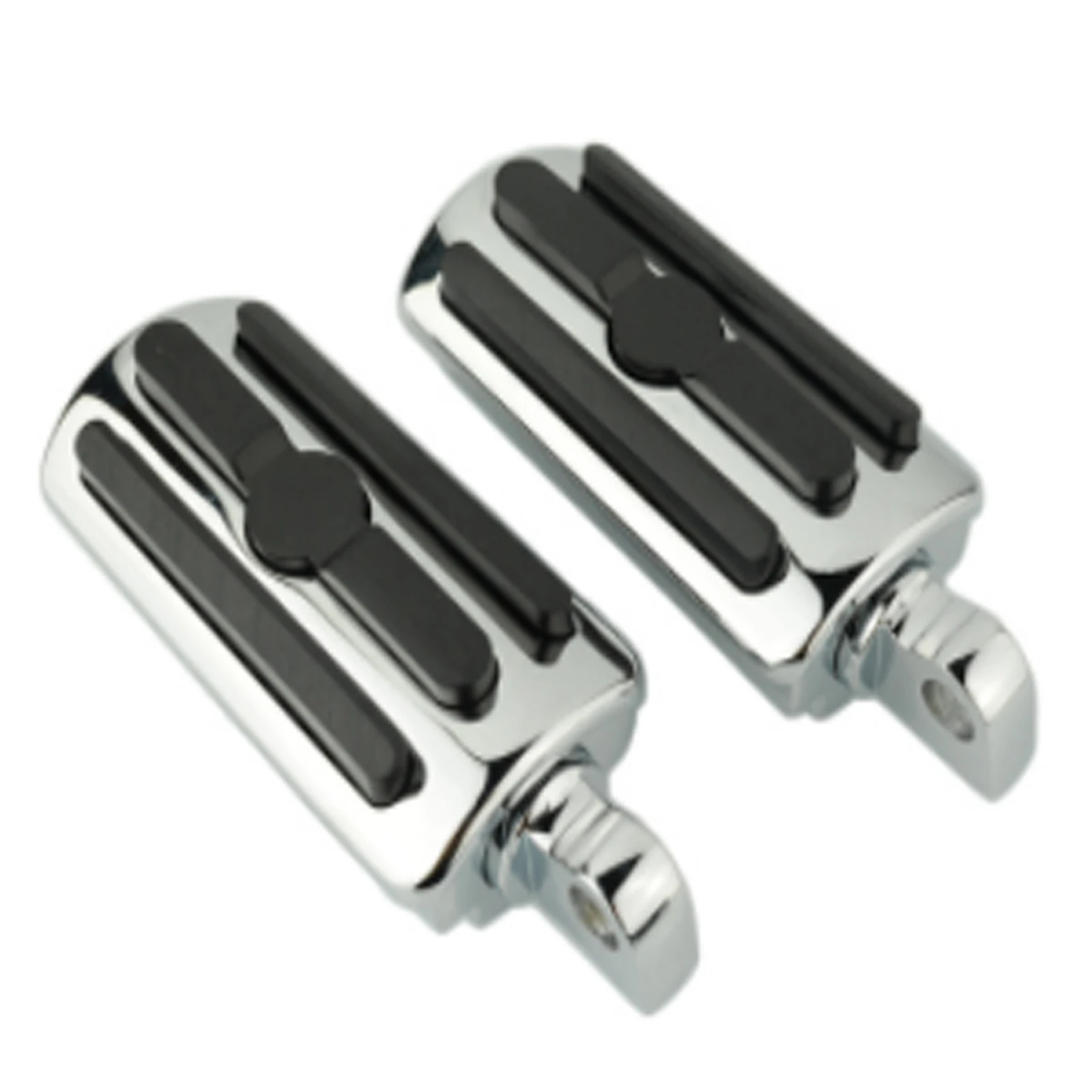 Male Mount Motorcycle Rubber Footrest Footpegs Floorboard For Harley Iron XL 883 1200 Street 750 500 Touring Custom Dyna Softail