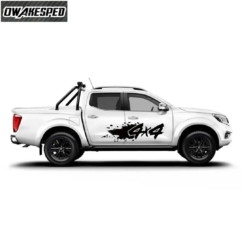 

For-Nissan Navara Decor Sticker Auto Door Side Sticker Exterior Accessories Fashion Design 4x4 Graphics Car Vinyl Decal
