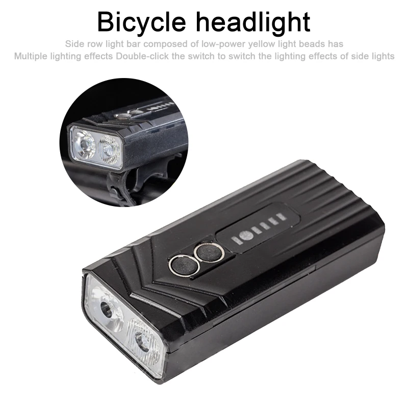 

New T6 Bicycle Light 2T6 Car Headlight USB Charging Highlight Riding Light Mountain Bike Headlight Bicycle Accessories