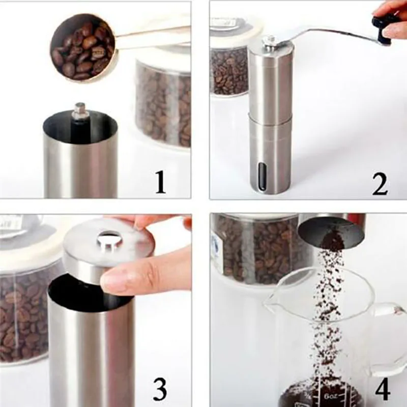 Кухонная ручная кофемашина из нержавеющей стали шлифовальный станок ручной