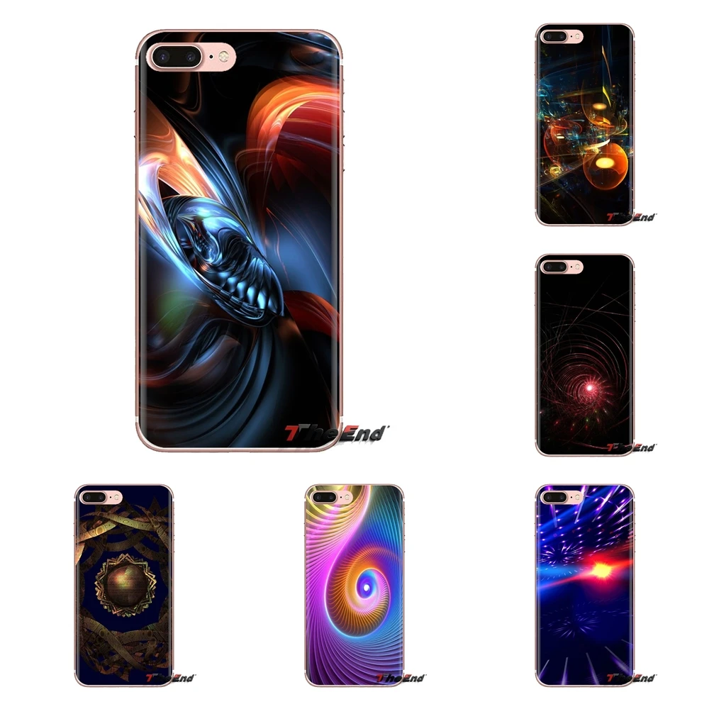 Мягкий прозрачный просвечивающийся чехол Чехлы 3d и абстрактные обои для Samsung Galaxy