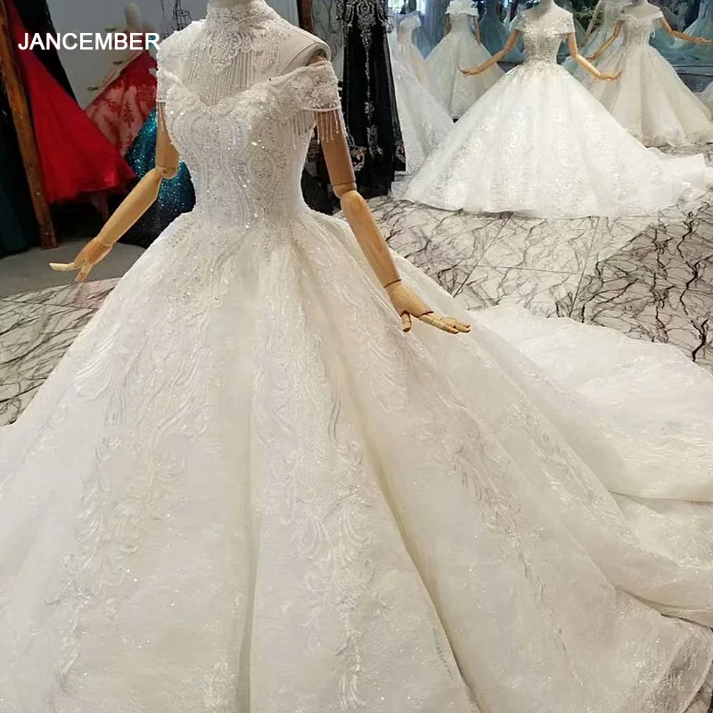 

LS648111 fast free shipping wedding gowns shoulder chain decorated off the shoulder v-neck long train платье шифон