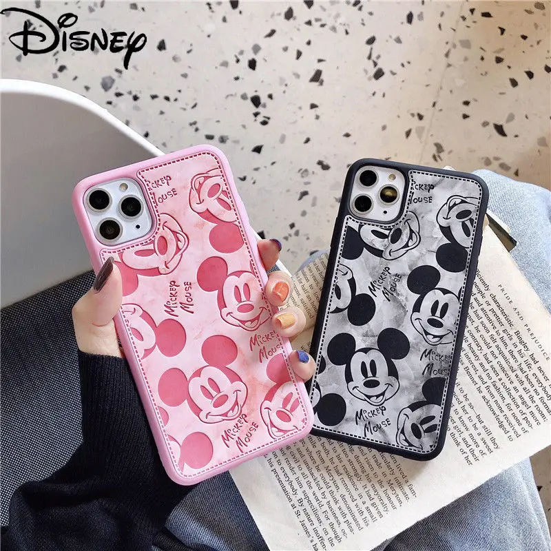 

Disney Mickey Minnie for IPhone Case 7/8P/X/XR/XS/XSMAX/11/12Pro/12mini All-inclusive Anti-fall Pink Cartoon Soft Case