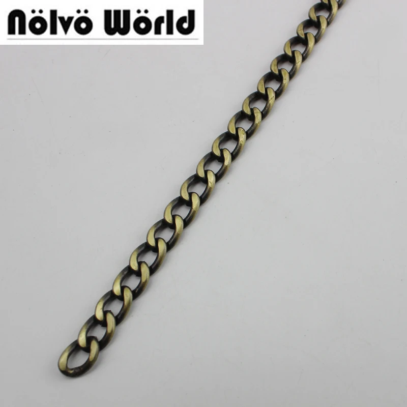 10 метров ширина 9 мм стандартное кольцо металлическая Античная латунная цепочка