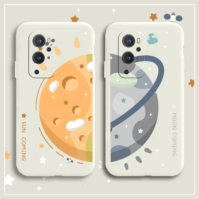 

Bright Sunshine Phone Case For Oneplus 9 9pro 9r 8t 8 8pro 7pro 7 7t 7tpro Liquid Silicone Cover
