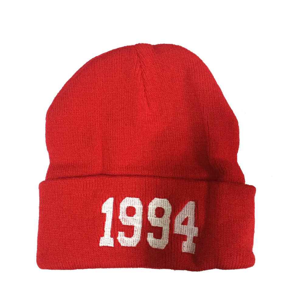 

Красная Вязаная Шапка-бини унисекс, трендовая теплая плотная мягкая эластичная трикотажная свободная шапка