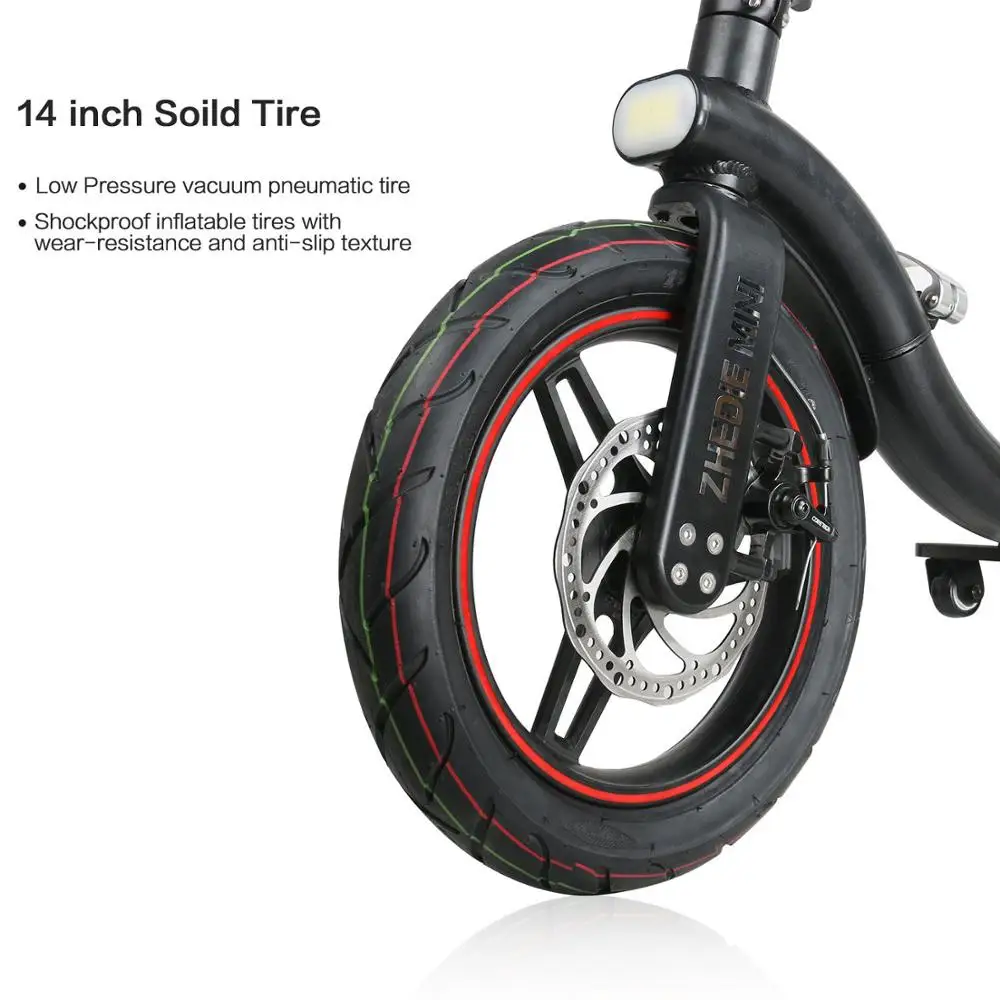 3- 5 Days! Only 1 pcs For Russia Electric Bicycle Scooter 14 Inch Tire With 350W Foldable Long Range Bike Adults Child | Спорт и