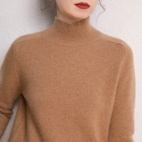 hot sale women sweater 100 pure cashmere knitted pullovers new o neck female fashion tops knitwear thicked loose 7color jumper