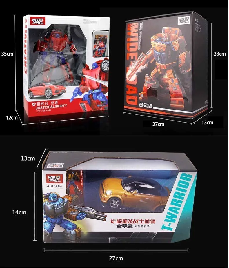 WEIJIANG W8001-6 трансформация Gunpla Figma Аниме сериал фигурка модель деформируемый робот большой размер игрушки из АБС-пластика для мальчика