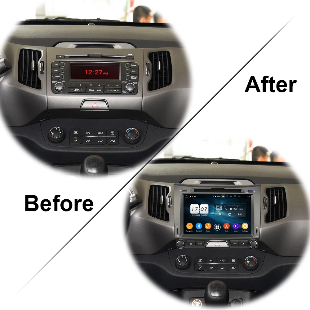 Автомобильная Мультимедийная система Owtosin 8 дюймов GPS навигация Android 9 0 для KIA Sportage