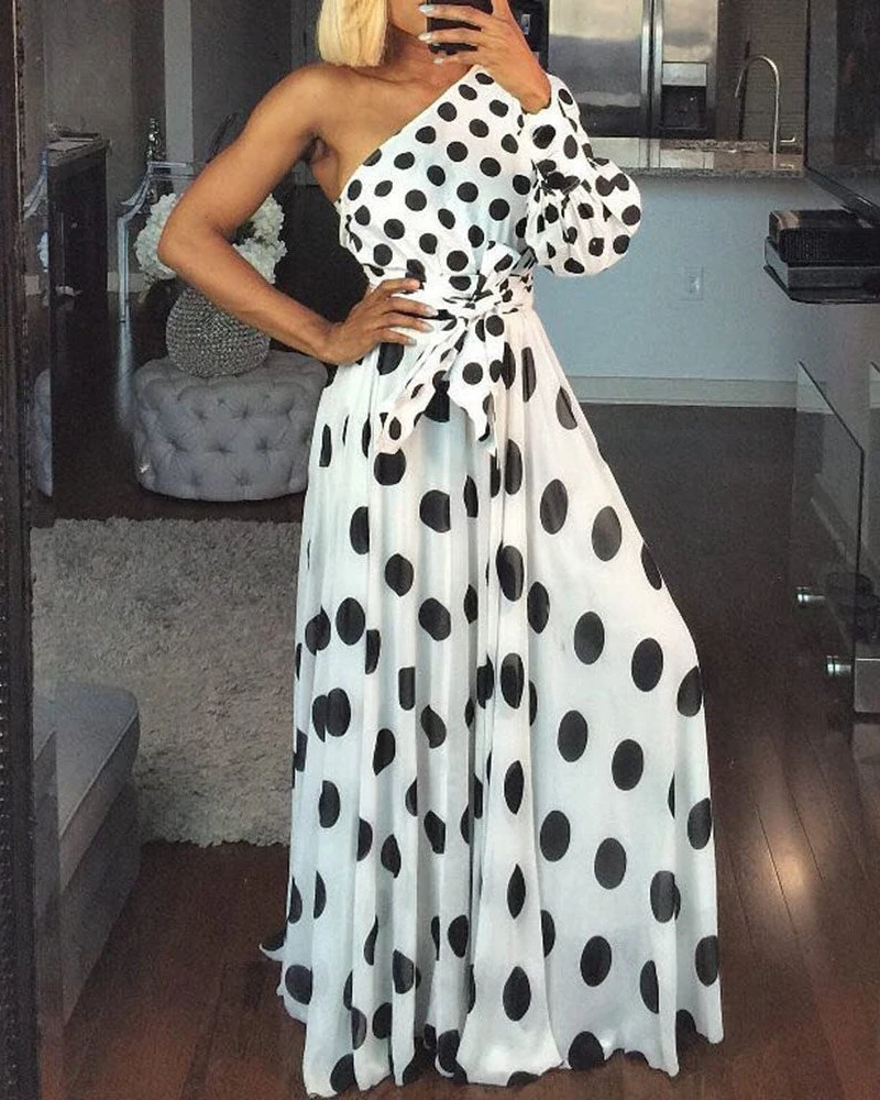 Женское Праздничное Платье макси с поясом Элегантное повседневное вечерние чное