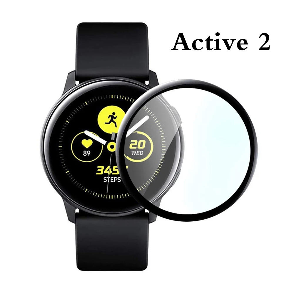 Защитная пленка для Samsung Galaxy Watch Active 2 40 мм 44 закаленное стекло 3D защита экрана