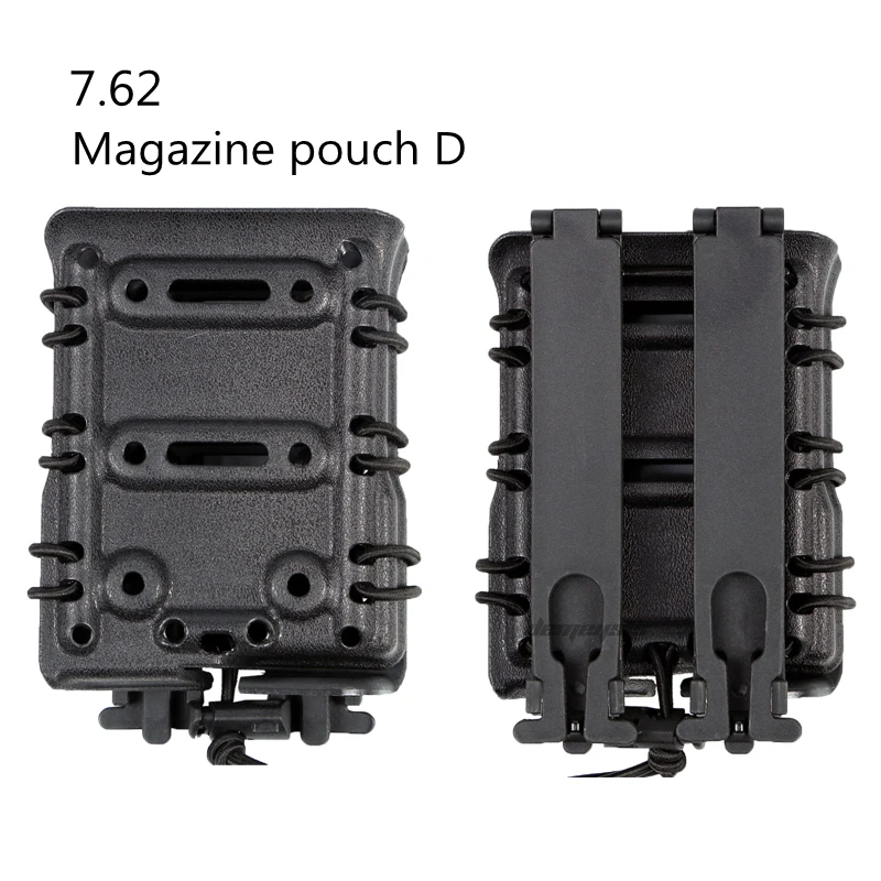 black d 7,62 Тактический Подсумок прочный страйкбол Пейнтбол нейлоновый подсумок кобуры регулируемые охотничьи подсумок для стрельбы - Цвет: black d