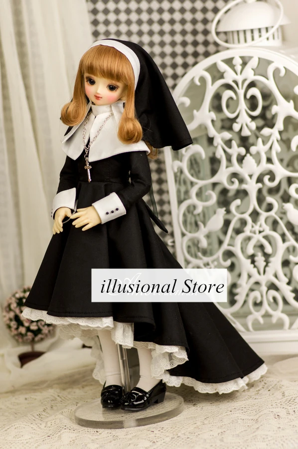 1/3 1/4 1/6 BJD SD кукольная одежда черное платье Лолита для 1/3 sd10 1/4msd bjd Кукла одежда вечернее платье