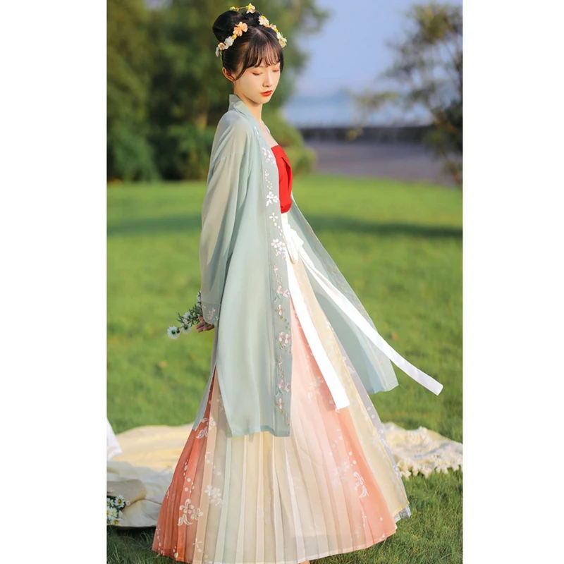 Традиционное сказочное платье с китайским современным узором ханьфу для женщин