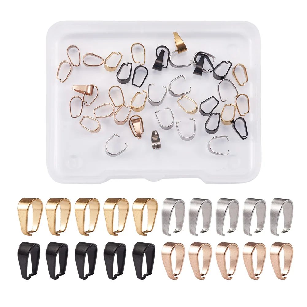 Вакуумное покрытие из нержавеющей стали 304 клип-пинч для самодельных ожерелий