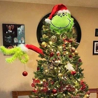 christmas decorations 2022 new year furry green grinch arm ornament holder for the christmas tree for christmas home party sale