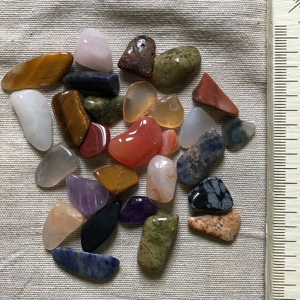 Смесь камней натуральный минерал для аквариума декора галтованный