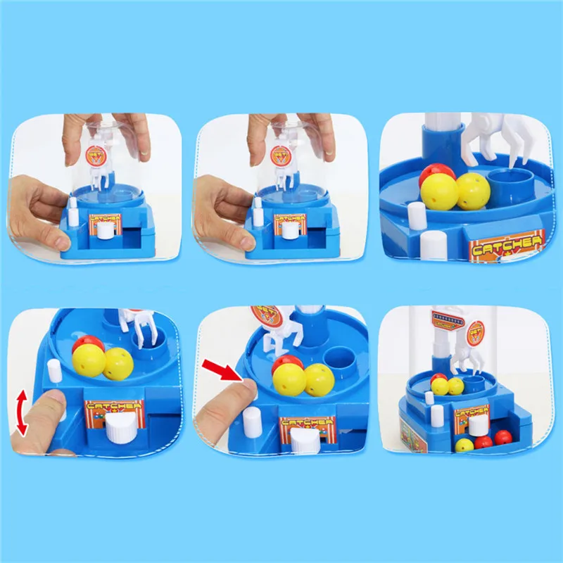 Мини-кукла машина захват мяч конфеты Catcher резинки кран детские игрушки для вечеринок ролевые игры
