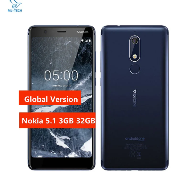 Мобильный телефон Nokia 5 1 с глобальной версией 3 ГБ 32 Android P 4G FDD LTE дюйма 18:9 FHD + MT6750