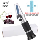 Рефрактометр RZ для красного вина, ручной автоматический Ареометр для вина, 0  40% алкоголя, 0  25%, рефрактометр для фруктового сока, вина, сахара