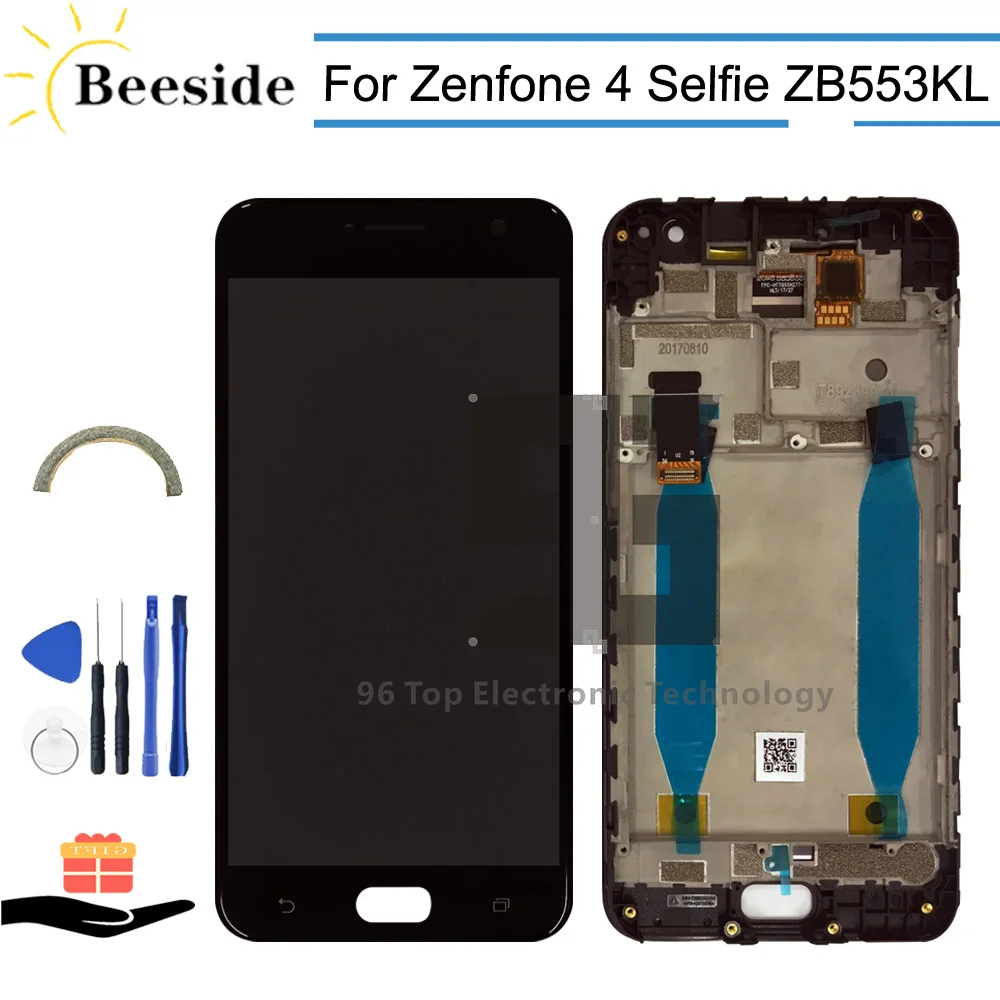 AA + качественный ЖК дисплей с рамкой для Asus Zenfone 4 Selfie ZB553KL X00LD X00LDA кодирующий