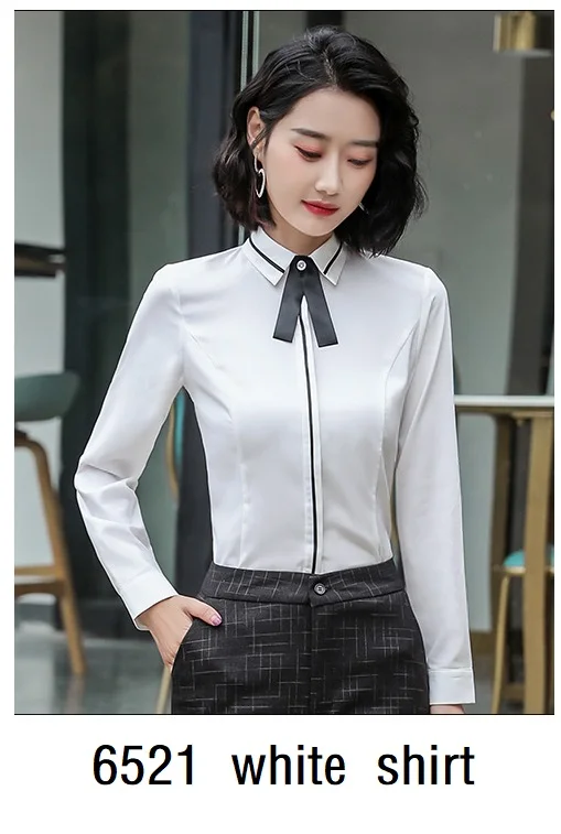 white shite 6521 ACRMRAC, женские костюмы, тонкая полосатая куртка, штаны, OL, деловые, формальные, женские брюки, костюмы, женский комплект, костюмы - Цвет: white shite 6521