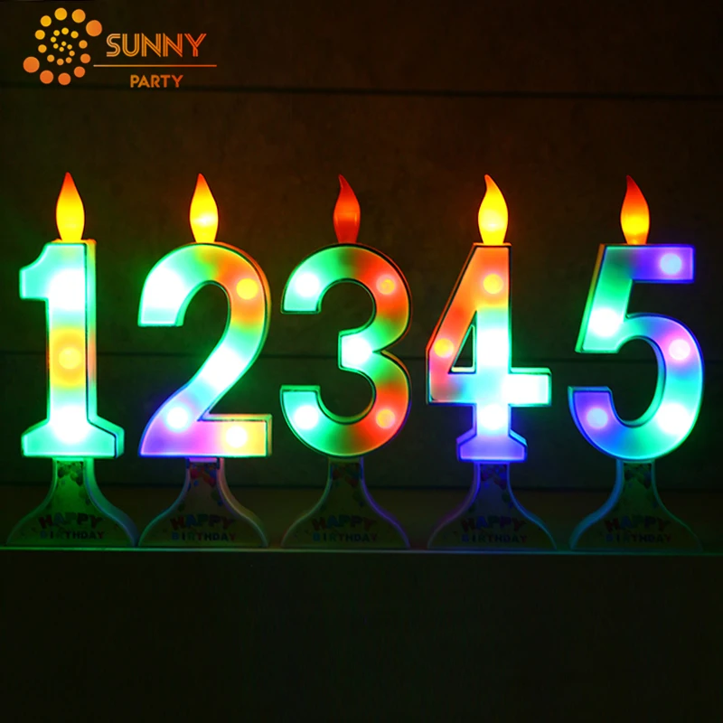 Креативный светодиодный светильник с автоматическим изменением цвета свечи