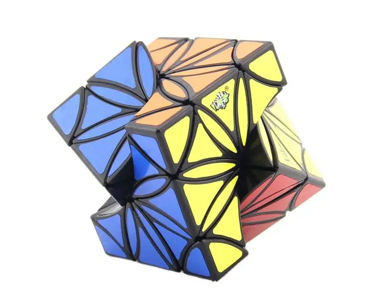 Lanlan Цветок коптер магический куб пазл черная основа скоростной Куб