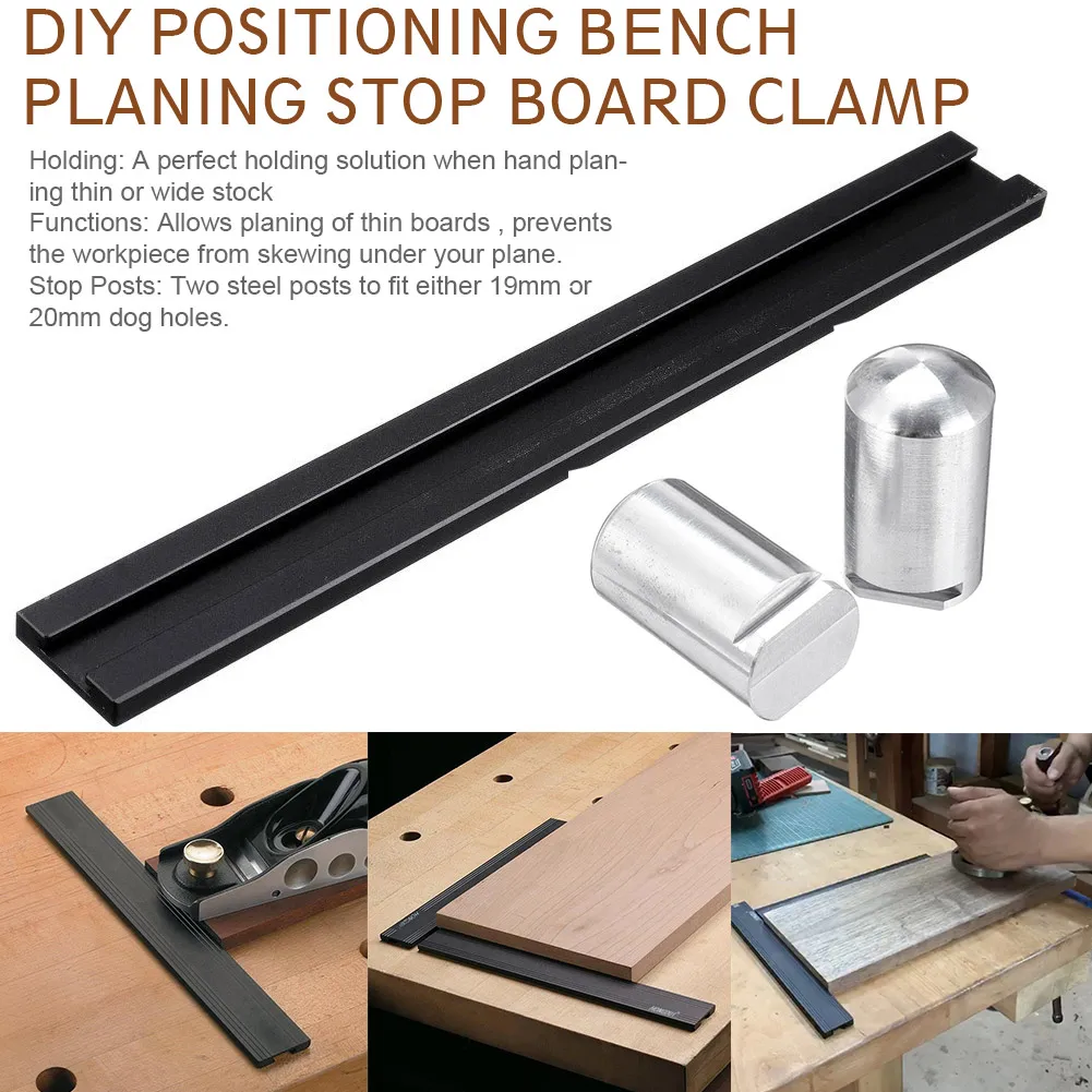 

Baffle Plate DIY Clamp Bench Planing Stop Board Workbench Table Accessories Fixing Positioning Auxiliary Woodworking Tools