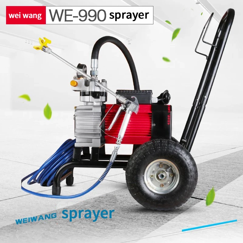 Электрическая безвоздушная машина для распыления латексной краски высокого