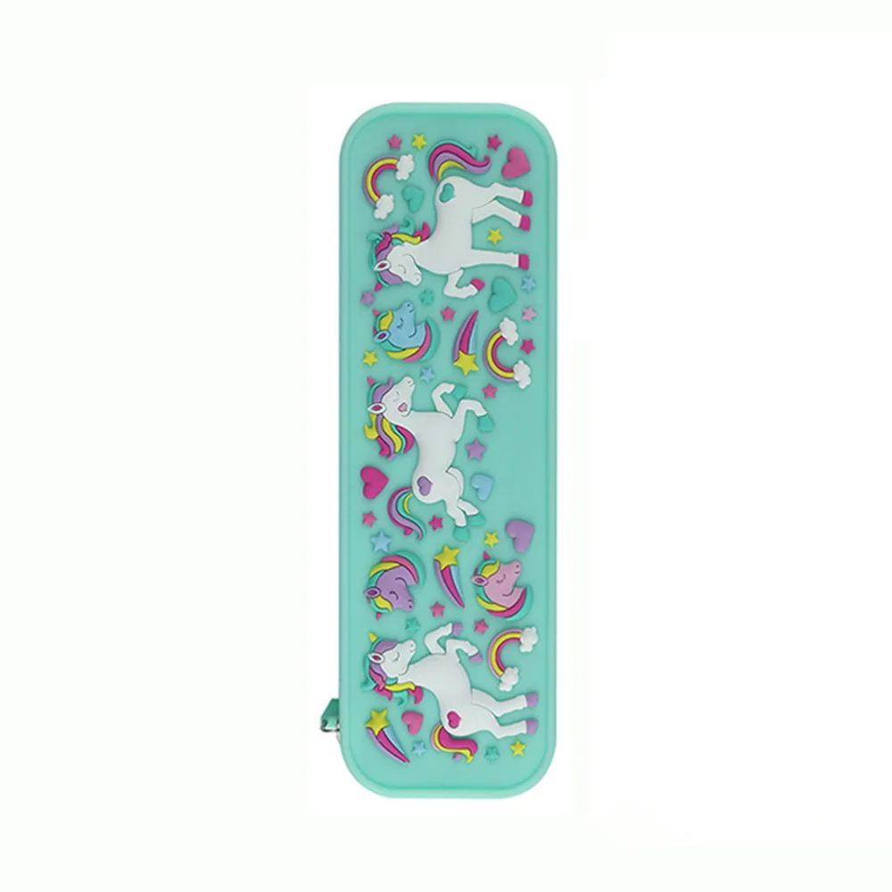 

Large Capacity Pencil Case Silicone Student Pencil Case Pattern Pen Bag Storage Bag Stationery for Girl Kid Children