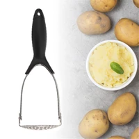 stainless steel hand held potato masher for smooth mashed potatoes press crusher puree juice maker kitchen fruit vegetable tools