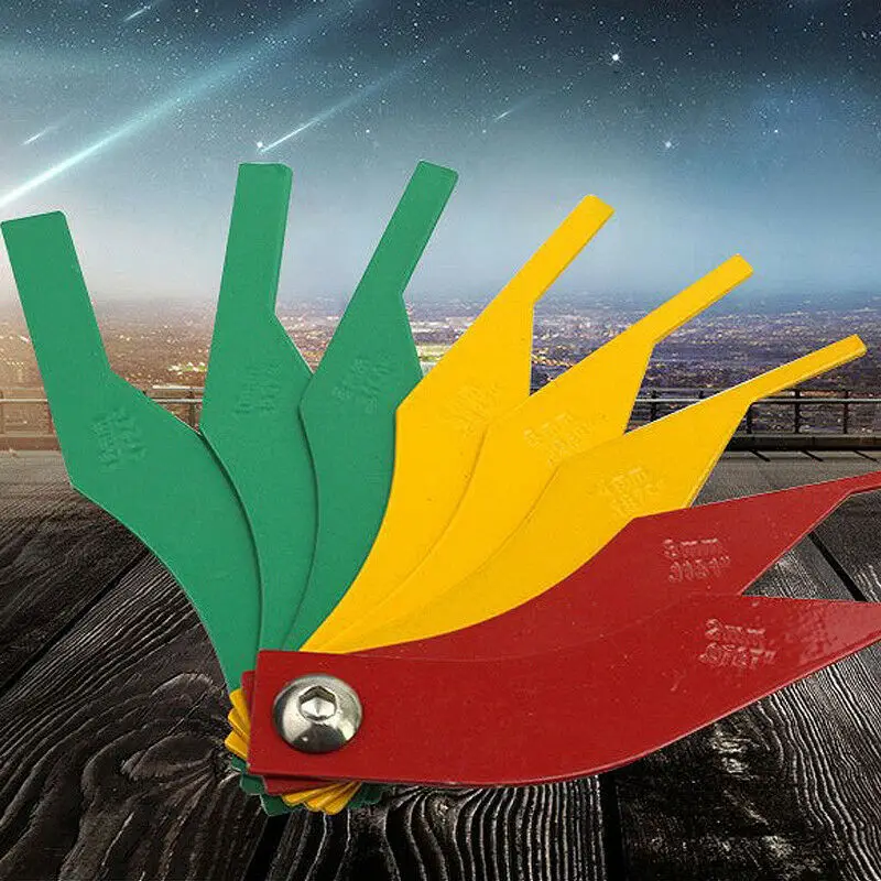 

Pad Gauge Feeler Brake Lining Measure Plastic Replacement Green&Yellow&Red