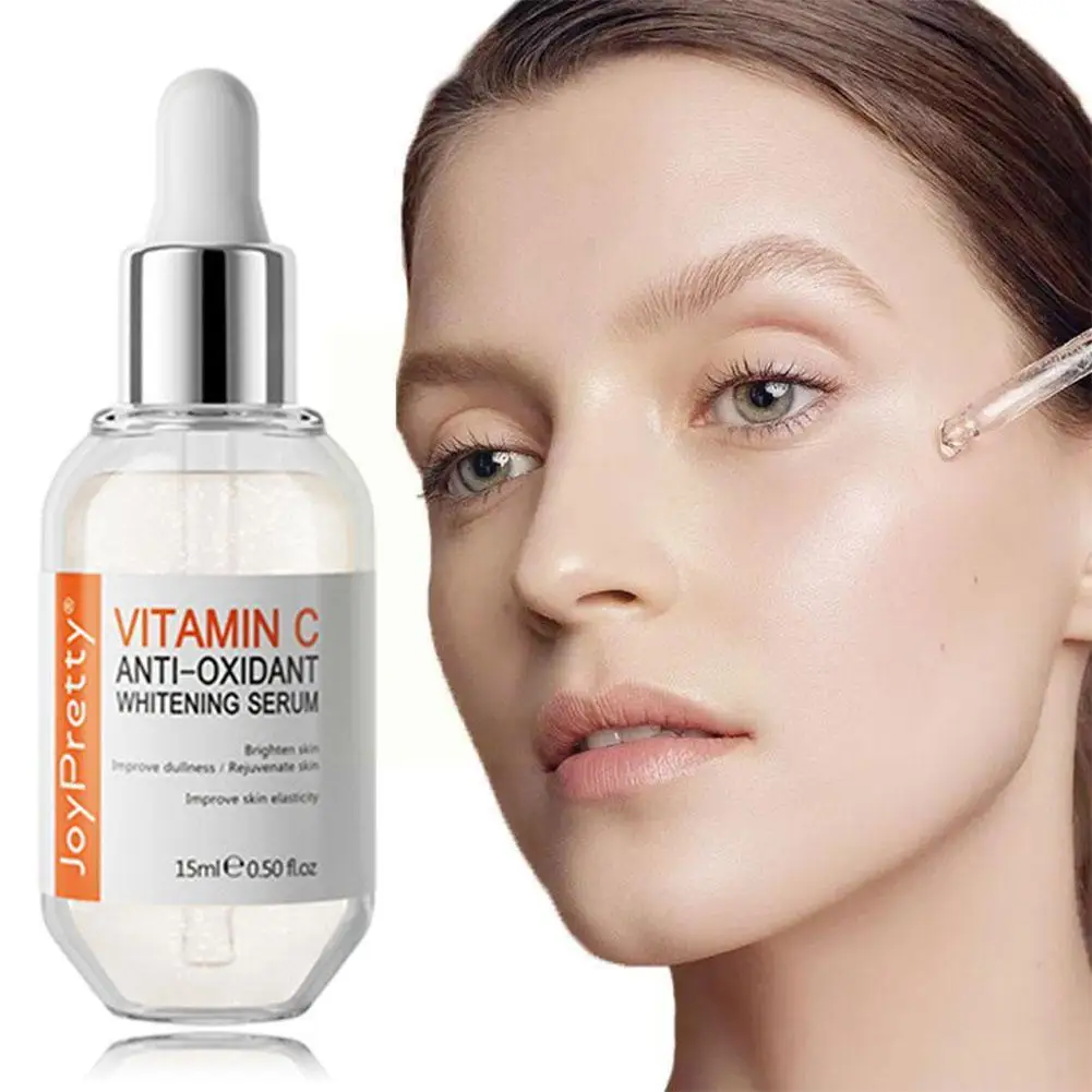 

Сыворотка с витамином C отбеливание ярче увлажняющая темная кислота для лица Гиалуроновая кожа 15 мл Удаление ухода пятна красота A9j6